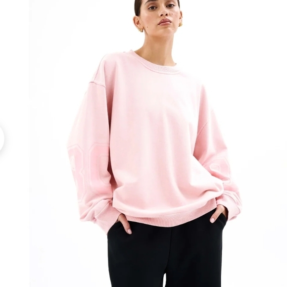 P.E Nation Sweaters - P.E Nation Backfield Sweater (Flamingo Pink) Size Medium